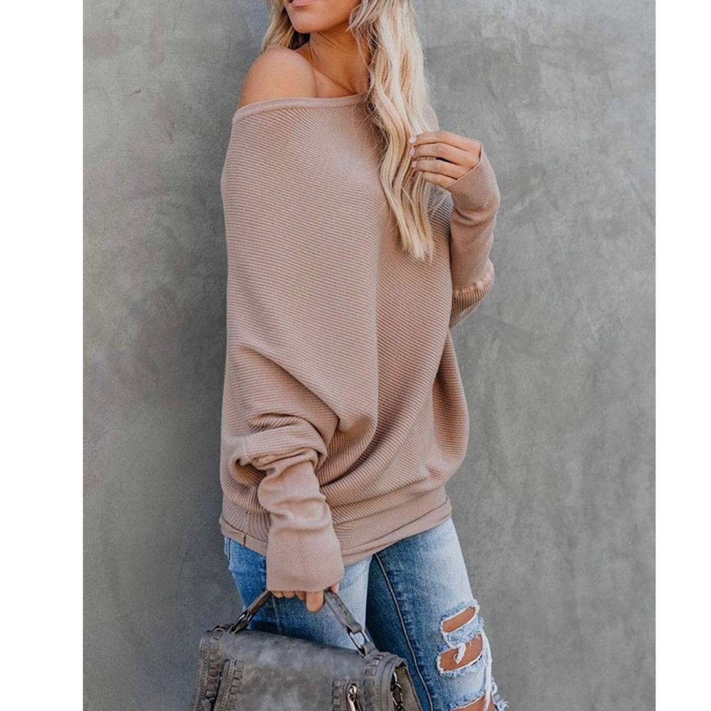 ✦NEW Off Shoulder Batwing Sleeve Sweater Top✦